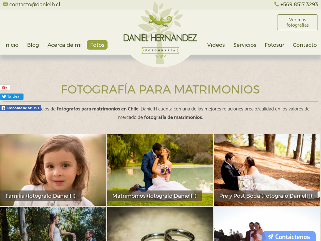 Fotógrafo para matrimonios en santiago