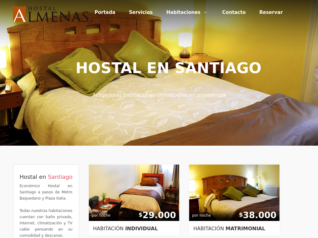 hostal en Santiago