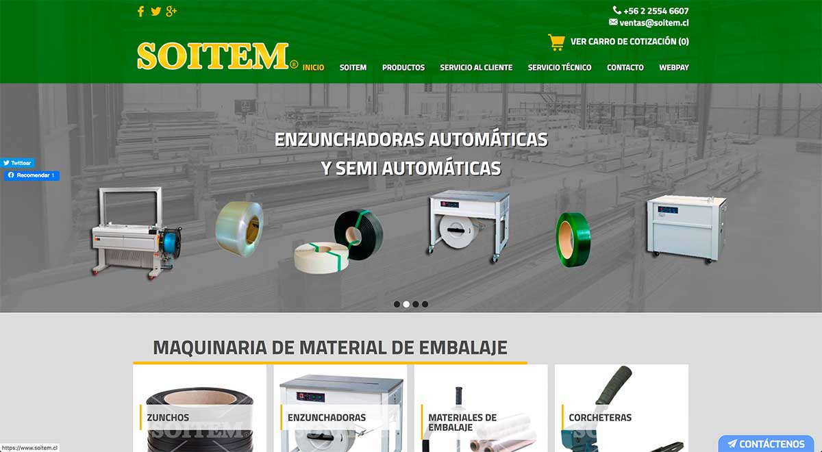 Venta de zunchos en Santiago