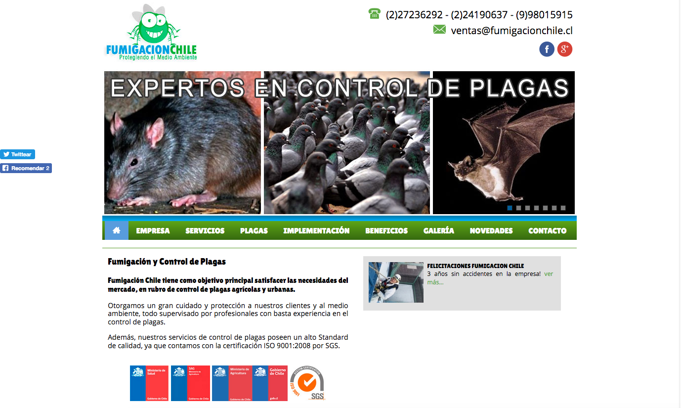 expertos en Fumigaciones en santiago