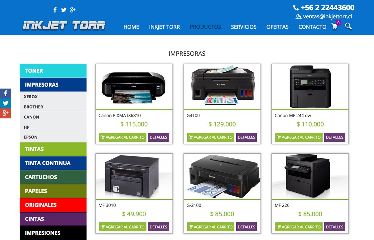 Tintas alternativaspara impresoras