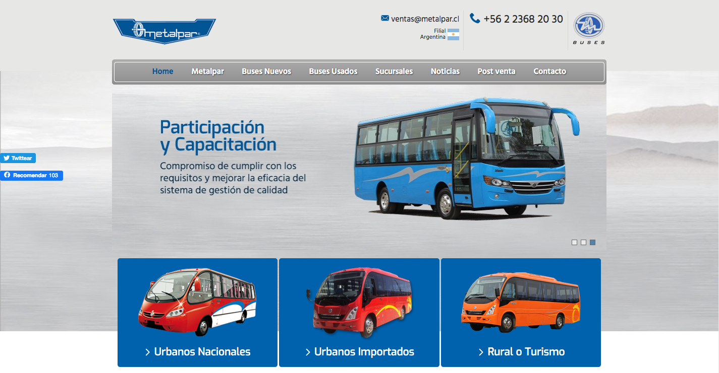 Venta de buses en chile