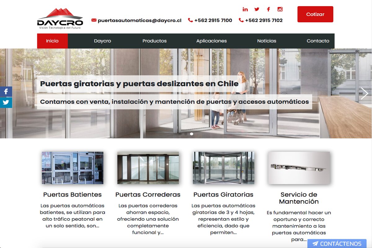 Puertas deslizantes en santiago